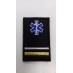 024 divisa bordada com velcro - oficial de bombeiro de 2-º  [com estrela da vida]